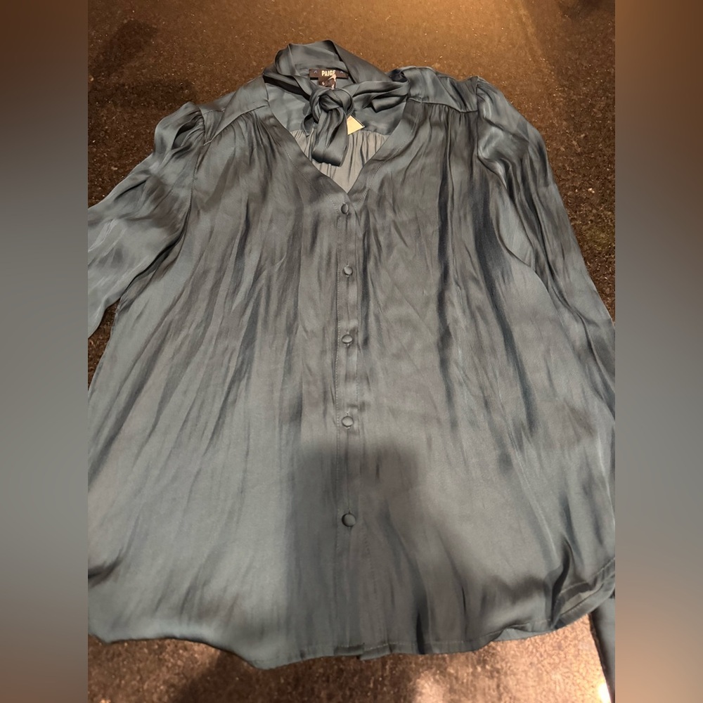 CLEOBELLE DARK SPRUCE BLOUSE - Picture 8 of 9